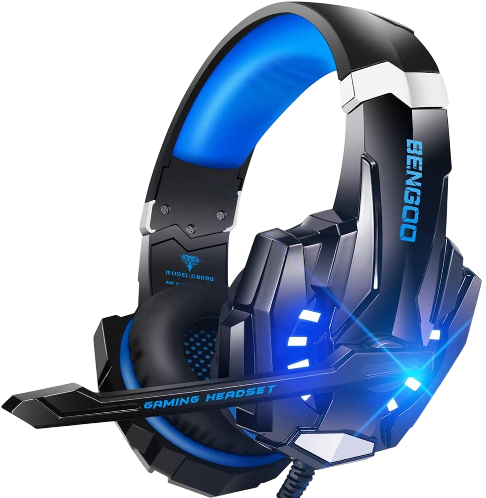 BENGOO G9000 Stereo Gaming Headset - Blue