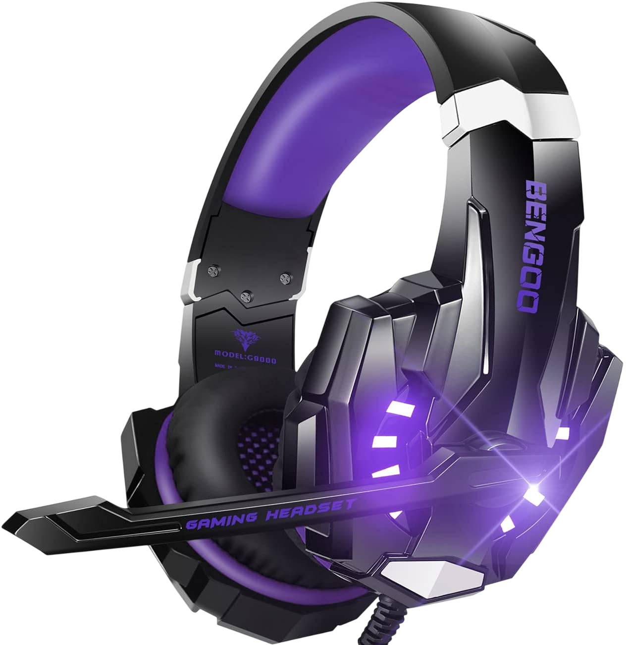 G9000 Stereo Gaming Headset - Purple by BENGOO