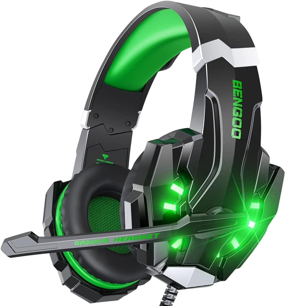 G9000 Stereo Gaming Headset - Green by BENGOO